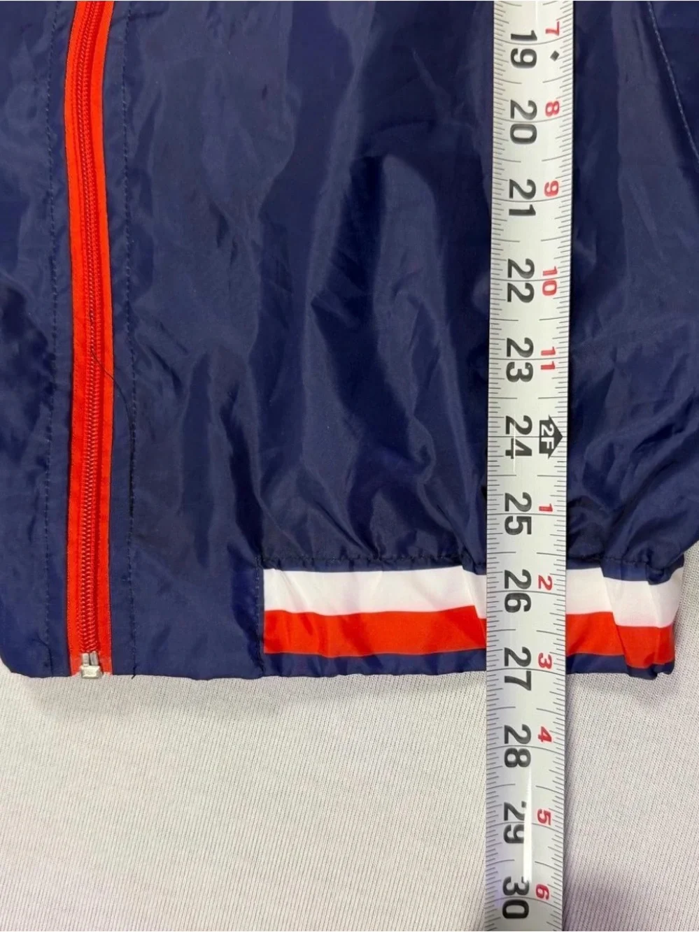 Detroit Stars Colorblock Windbreaker Jacket - Red & Navy size: Medium